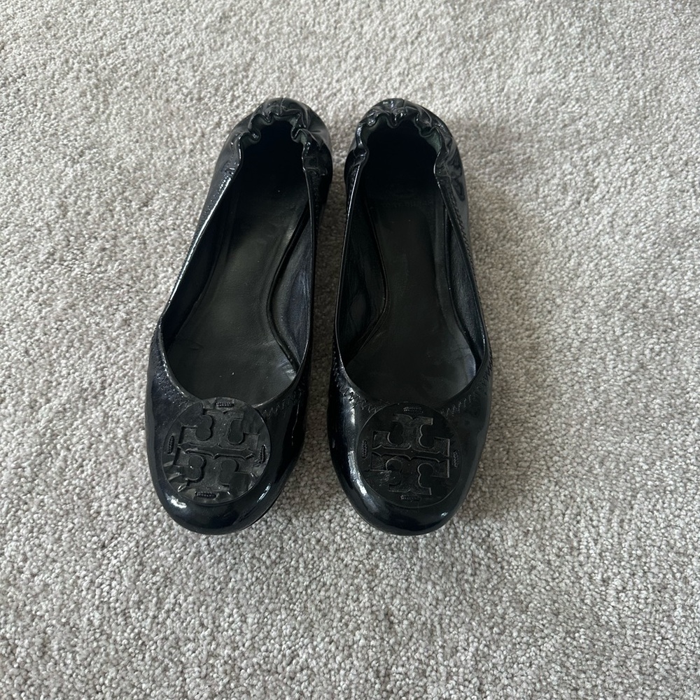 Tory Burch Black Ballet Flats